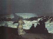 Winslow Homer A Summer Night (mk43) oil painting reproduction